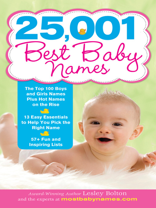 Title details for 25,001 Best Baby Names by Lesley Bolton - Available